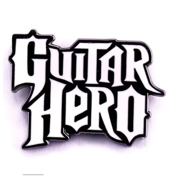 Retro Guitar Hero Nostalgia Enamel Pin - Activision Harmonix Collectible - Picture 3 of 4